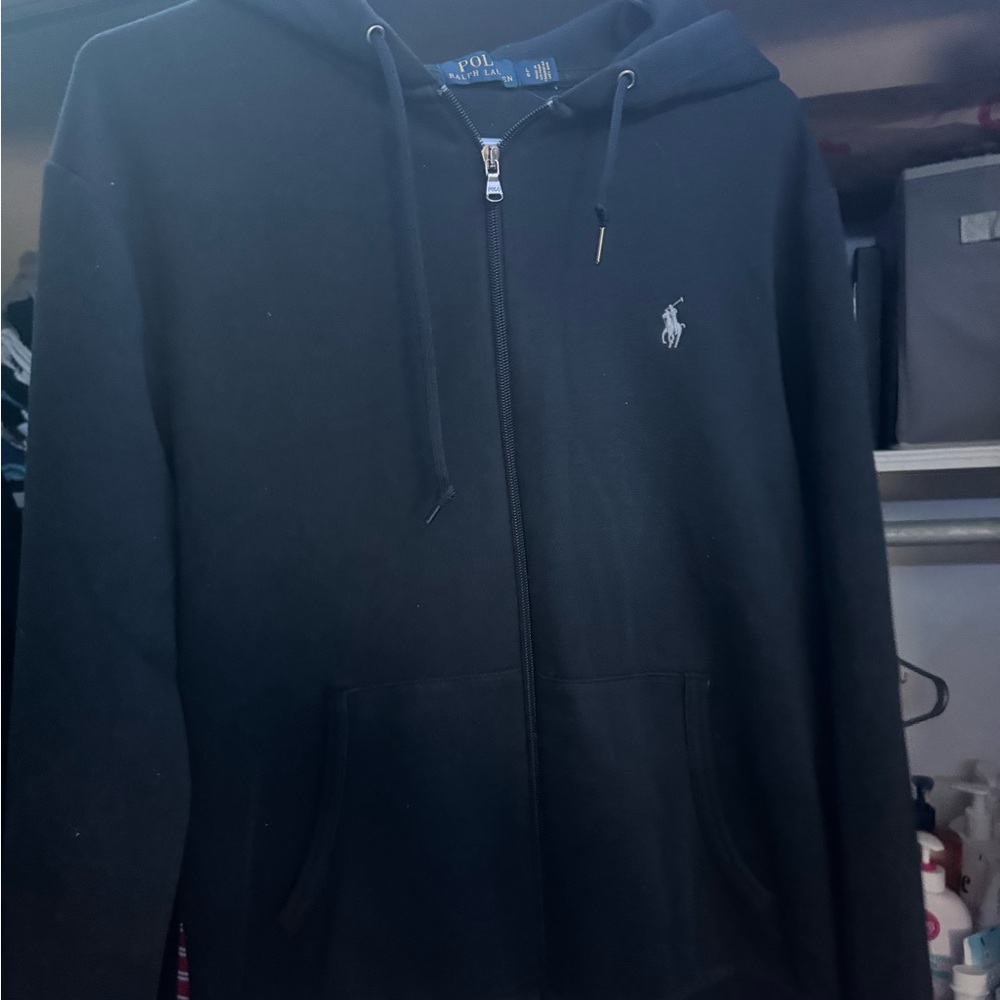 Polo by Ralph Lauren Black Zip Up Sweater